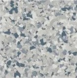 Blue and gray flake epoxy color blend