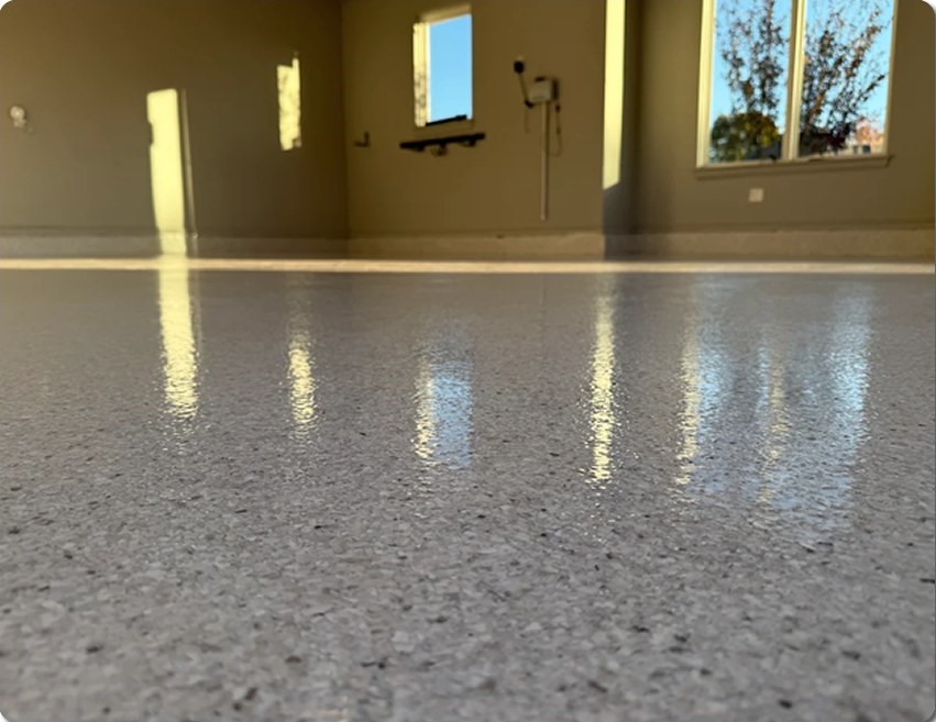 Commercial facility floor coating